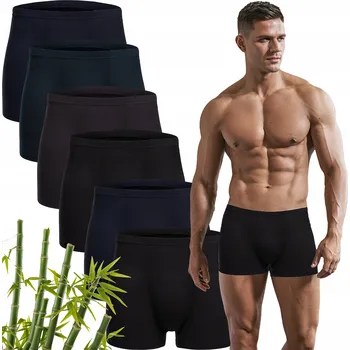 Pánské spodní prádlo Pánské boxerky Anet z bambusového vlákna, vícebarevné, 6 ks, velikost L