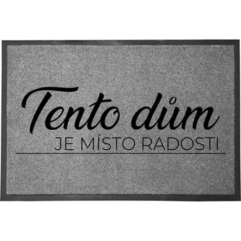 Vstupní rohožka šedá | Dárek Zábavná dekorativní Místo radosti