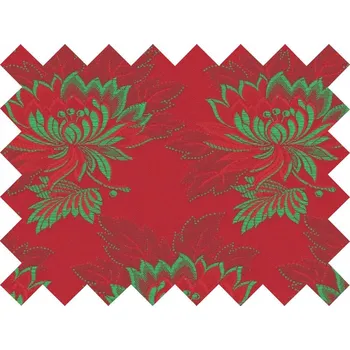 HEDVA ČESKÝ BROKÁT Vzorek brokátu Ondrin MALÝ KVĚT červená | 593