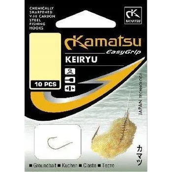 Rybářský háček Háček Kamatsu s návazcem, velikost 8, pro lov na dně/splávek, 10 ks