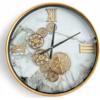 Hodiny Nástěnné hodiny do obýváku KULATÝ kovové hodiny 60 cm