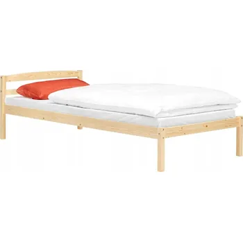 Postel Jednolůžková dřevěná postel IDEA nábytek 90x200 světle dřevo