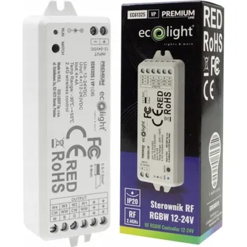 LED osvětlení Ovladač LED pásků RGBW 16A 12-24V Rádiový 4-kanálový 1-zónový IP20