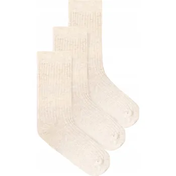 Pánské ponožky KABAK Ponožky Sada světle šedých ponožek BO proužky 42-46 šedá velikost 42-46