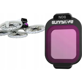 Dron Šedý ND filtr ND8 NDx8 pro dron DJI FLIP + Pouzdro na filtr SunnyLife