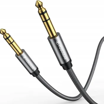 Audio kabel Posugear 6,35 mm stereo kytarový kabel jack 6,3, délka 5 m