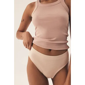 Kalhotky Dámské kalhotky Henderson Ladies – klasický střih- polyamid, BÉŽOVÉ KAPUČÍNO L i170_42856-K001-L