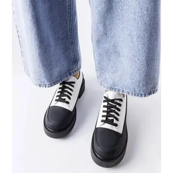 Dámské polobotky Polobotky bílo-černé Sweet Shoes, 37 i10_P74608_2:461_