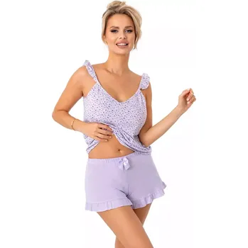 Dámské pyžamo Dámské pyžamo Fiorella top - Donna fialová XL