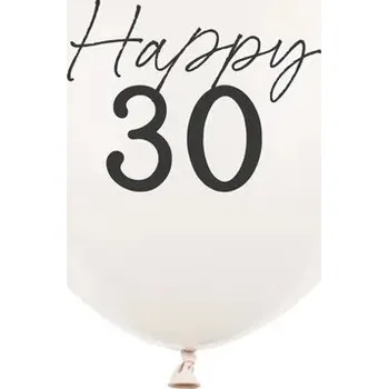 Balónek ID_5409 BALÓNEK BALÓNKY BÍLÝ BÍLÉ 30 TŘICÍTKA NAROZENINY FOTOKOUTEK WHITE