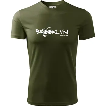 Brooklyn úsměv - Pánské triko Fantasy sportovní (dresovina) - M ( Military )
