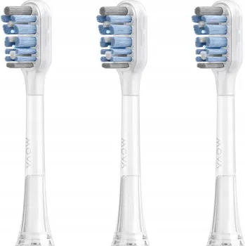 Péče o chrup 3 ks hlavice k zubnímu kartáčku Mova Fresh, střední štětiny, 3v1