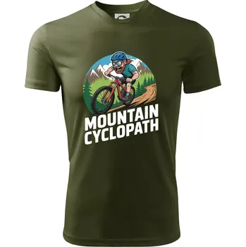 Pánské tričko Mountain cyclopat plnovous - Pánské triko Fantasy sportovní (dresovina) - XL ( Military )
