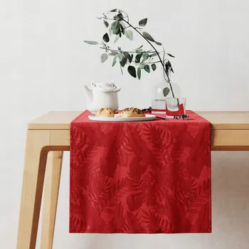 Obraz Běžec na stůl v odstínech červené 140 x 40 cm