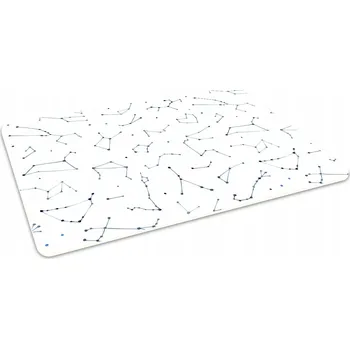 Obraz OCHRANNÁ PODLOŽKA POD KŘESLO S MOTIVEM HVĚZD – BÍLÉ POZADÍ, 2,0 mm 140 Cm