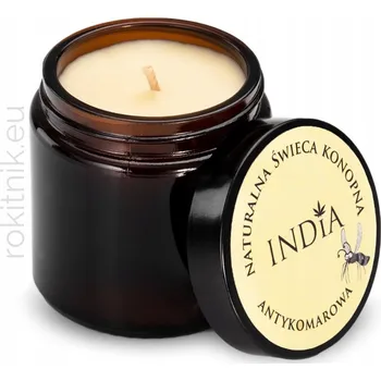 Svíčka Sójová vonná svíčka proti komárům India Cosmetics 1 ks