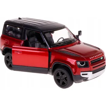 autíčko LAND ROVER DEFENDER 90 1:36 KINSMART MODEL ČERVENÝ