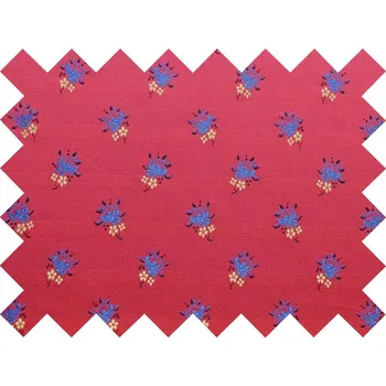 HEDVA ČESKÝ BROKÁT Vzorek brokátu Ondriba KVÍTEK červená | 33