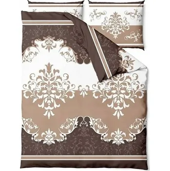 Povlečení Povlečení bavlněný satén Platinum PALACE 160x200 béžová hnědá