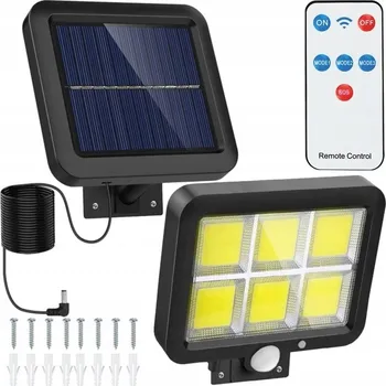 Venkovní osvětlení Solární lampa LED s pohybovým a soumrakovým senzorem + Solární panel Akumulátor