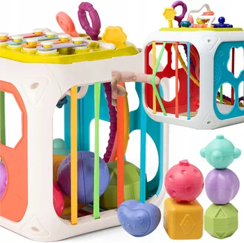 SMYSLOVÁ VZDĚLÁVACÍ KOSTKA MANIPULAČNÍ TABULE AKTIVITY PRO MIMINKA