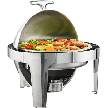 Kulista Ohřívací Miska 2dílná Sada 5,5 Litru Každá Nerezová Ocel