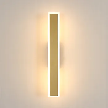 Nástěnné svítidlo Nástěnné svítidlo GOECO zlaté, integrovaný LED zdroj 12 W