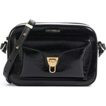 Coccinelle Beat Shiny Wrinkled - Kabelka přes rameno v černá, kůže, 235446 | Kabelky pro ženy & muže