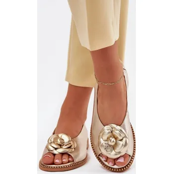 Dámské sandále Sandály z přírodní kůže – plochý podpatek- Step in style, 36 i240_214703_2:36