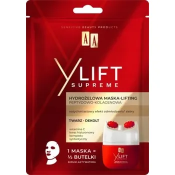 Pleťová maska AA Y Lift Supreme Hydrogelová liftingová maska s peptidy a kolagenem