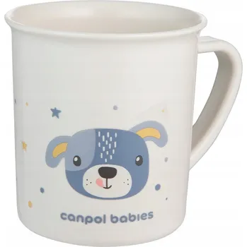 Kojenecká láhev Canpol babies plastový hrníček s ouškem pro dítě 170 ml CUTE ANIMALS 12m+