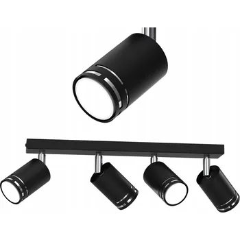 Bodové svítidlo Obdélníkové bodové svítidlo Moonlight černé, stříbrné