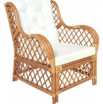 Zahradní židle VidaXL, hnědý ratan