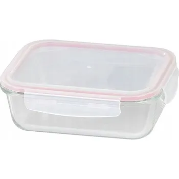 Dóza na potraviny OBDÉLNÍKOVÁ SKLENĚNÁ NÁDOBA NA POTRAVINY MAGICHOME 1L S VÍKEM