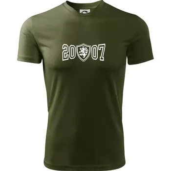 Pánské tričko Narozeninový motiv - znak - 2007 - Pánské triko Fantasy sportovní (dresovina) - XL ( Military )
