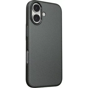 Pouzdro na mobilní telefon Swissten MagStick Shell iPhone 17 – černé pouzdro kryt (SWISSTEN MagStick Shell – černé pouzdro, obal, kryt s designem uhlíkových vláken a MagSafe pro Apple iPhone 17)