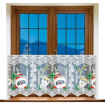 Záclona Záclona vitrážová záclona žakárová, výška 50 cm x šířka 50 cm