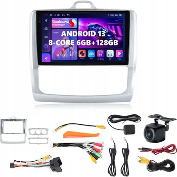 Auto Hi-Fi Autorádio DVRMEDIA pro FORD FOCUS MK2 s CARPLAY / ANDROID AUTO a SIM kartou, 2-DIN