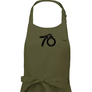 Kuchyňská zástěra Narozeninové tričko pro policajta - pouta 70 - Dámská zástěra na vaření - Univerzální velikost ( Khaki )
