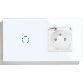 Elektrická zásuvka DOTYKOVÝ SPÍNAČ 1K WIFI VODOTĚSNÁ ZÁSUVKA