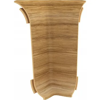 soklová lišta Vnitřní roh Vilo PVC 4 x 55, délka 10 cm, dub