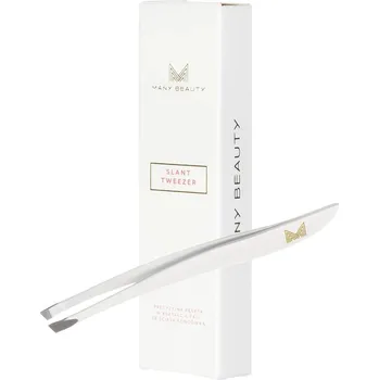 Kosmetická pinzeta Pinzeta ManyBeauty na obočí | trsy řas | bílá vlna