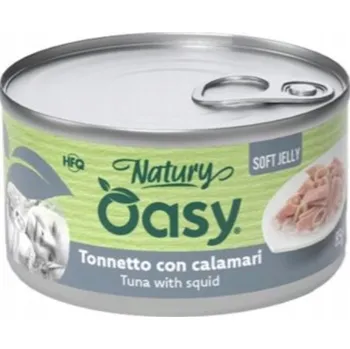Krmivo pro kočku MOKRÉ KRMIVO PRO KOČKY OASY PŘÍRODA SOFT JELLY TUŇÁK S KALAMÁRY 150 g