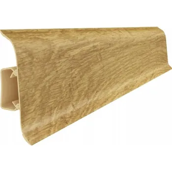 soklová lišta Lišta Vilo PVC 2 x 55, délka 250 cm, bříza