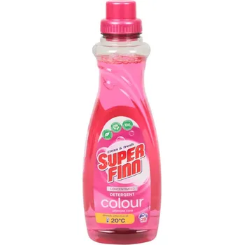 Prací prostředek TEKUTÝ PRACÍ PROSTŘEDEK NA BAREVNÉ PRÁDLO VEGANSKÝ KONCENTRÁT 28 PRANÍ SUPER FINN 1 L