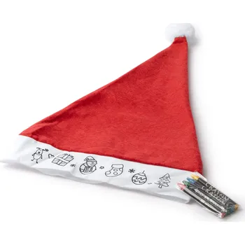 Čepice Dětská čepice Mikuláše k vybarvení s pastelkami – ideální dárek