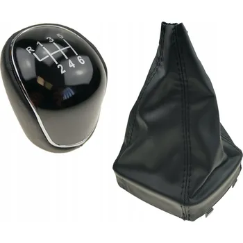 Hlavice řadicí páky Rukojeť řadící páky Erken 6 rychlostí, ekokůže, 12 mm