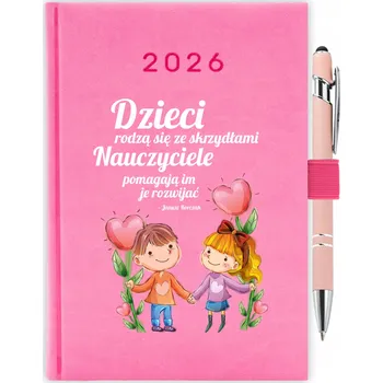 Kalendář Knižkový kalendář pro učitele 2026 A5, růžový