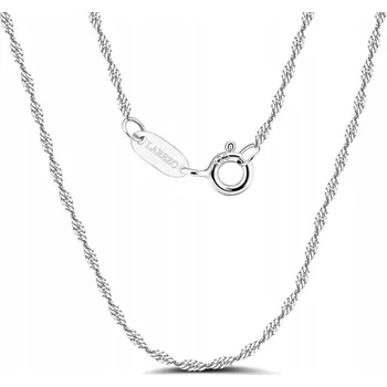 Řetízek STŘÍBRNÝ ŘETÍZEK VZOR SINGAPUR 42 cm 45 cm 47 cm Italský Kroucený STŘÍBRO 925