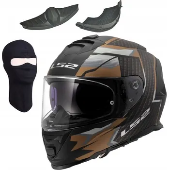 Helma na motorku Přilba LS2 FF800 Storm II Tracker M.Black Gold XS